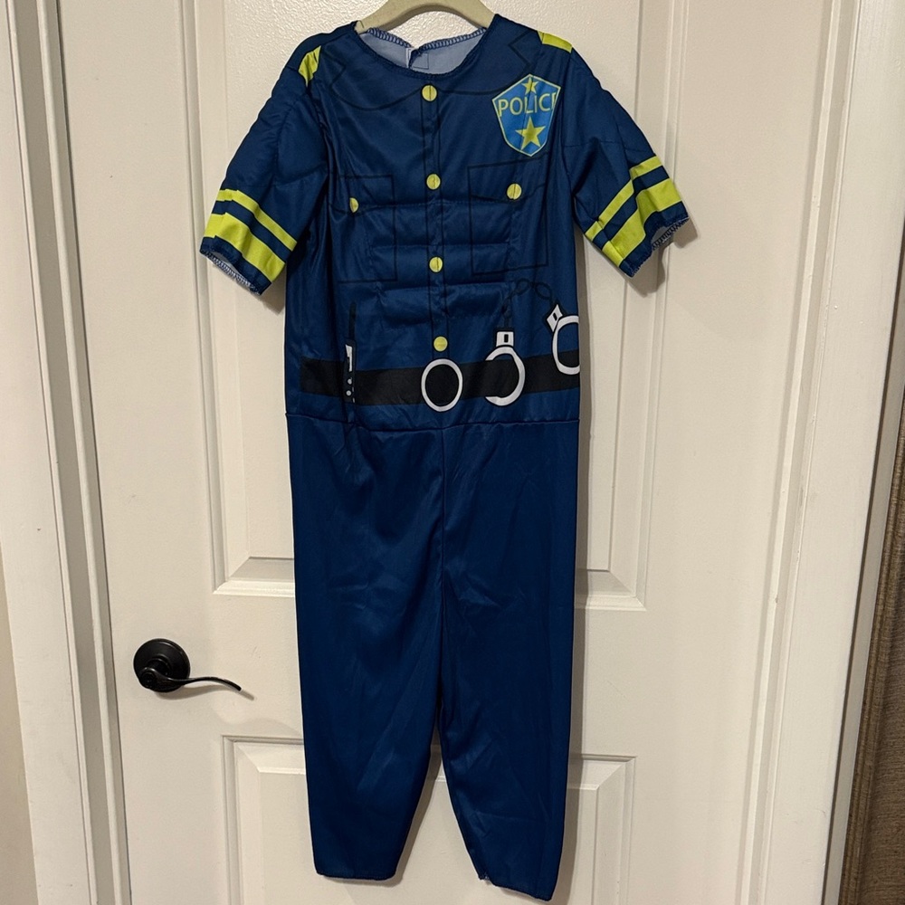 Kids Police Officer Costume - Blue and Yellow